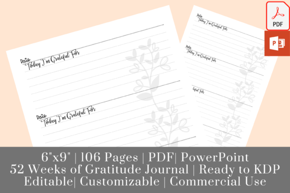 Download Daily Gratitude Journal 52 Weeks (KDP) - Daily gratitude journal Collection