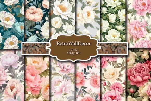 Download Peony Digital Paper - Digital paper Collection