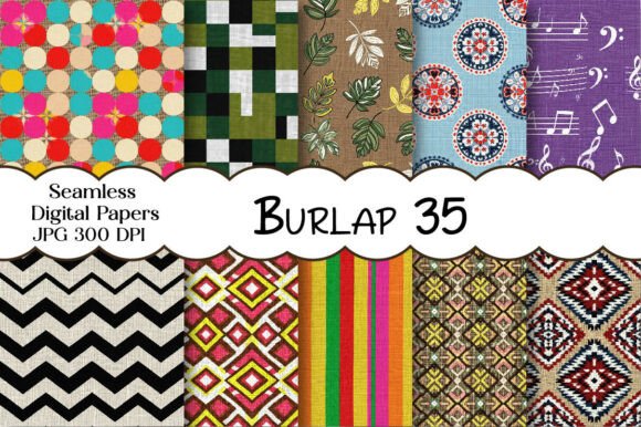Download Seamless Burlap Digital Paper - Digital paper Collection