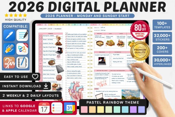 Download Premium 2026 Digital Planner | Goodnotes - Digital planner Collection