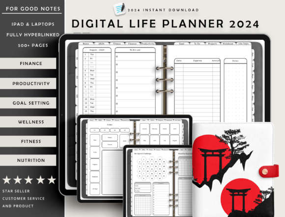Download Digital Planner 2024 Goodnotes - Digital planner Collection